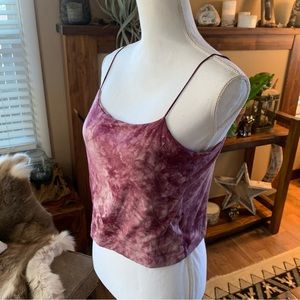 💚 2/$10 American Eagle purple Tie Dye Tank Top